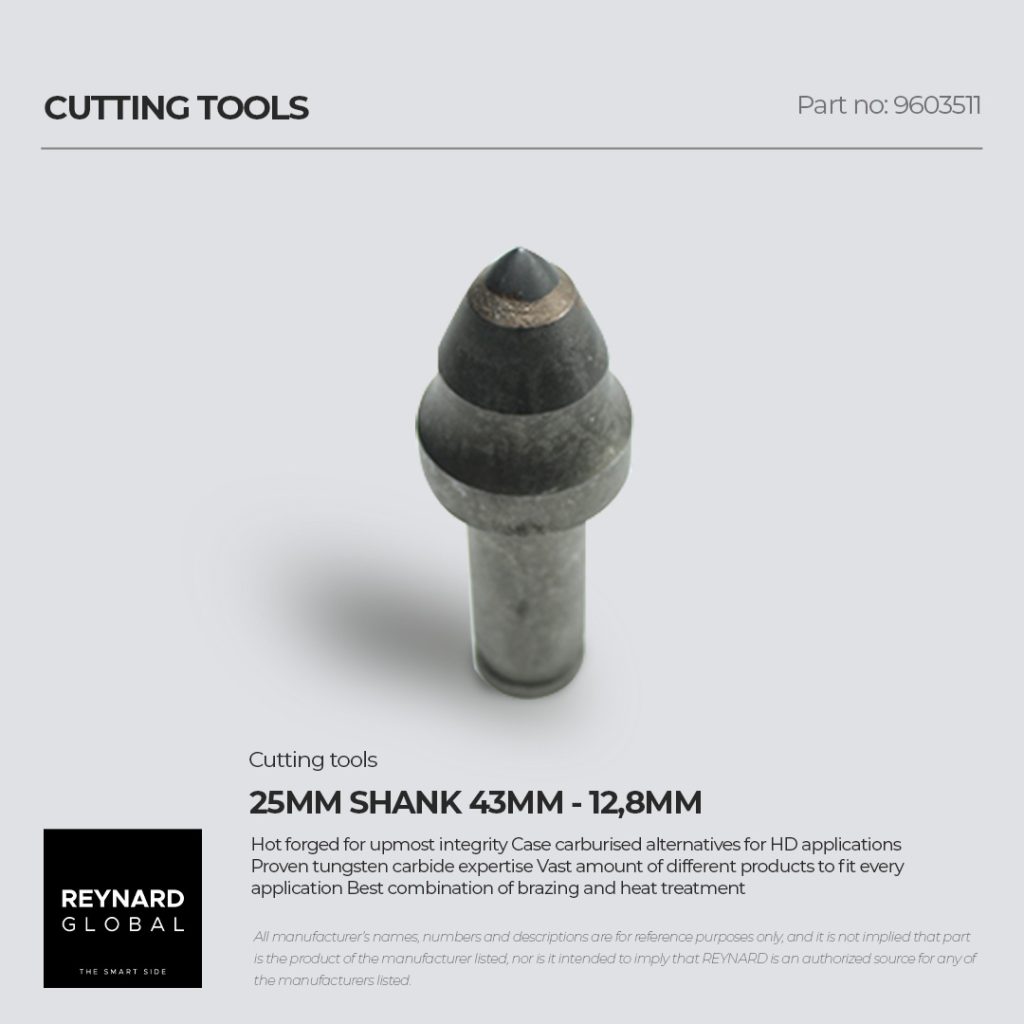 25mm Shank 43 mm – 12,8 mm